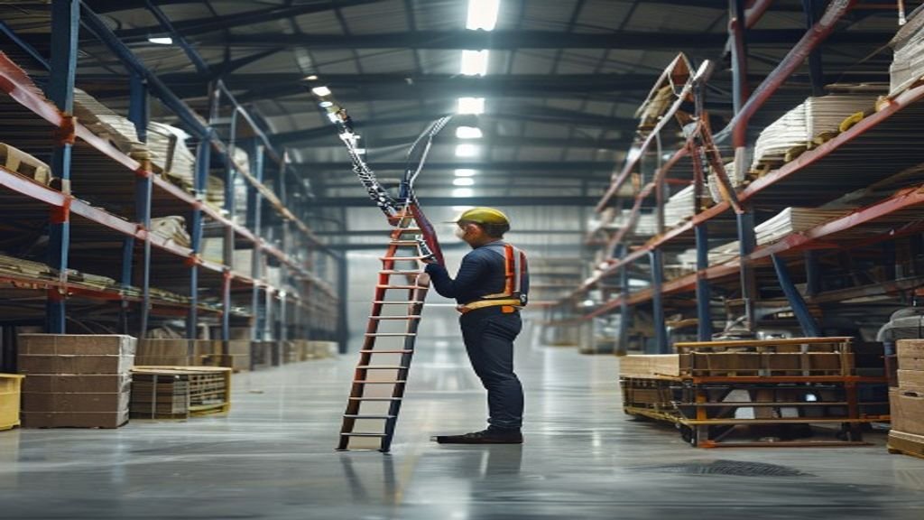 Tangga teleskopik Dalton 7 meter, solusi akses tinggi aman dan praktis untuk pekerjaan industri.