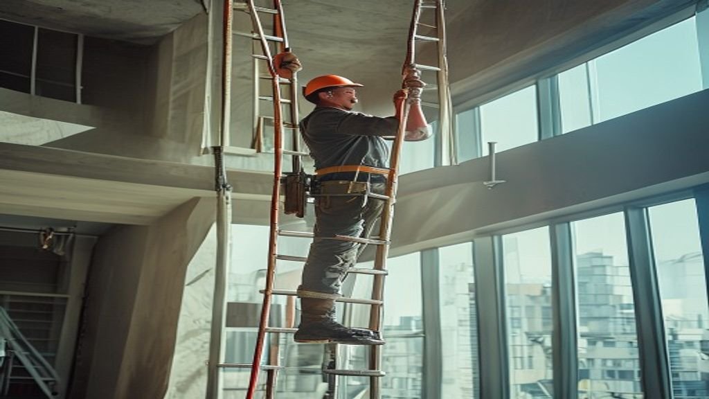 Tangga teleskopik berkualitas di Surabaya, solusi ruang hemat untuk rumah dan kantor modern