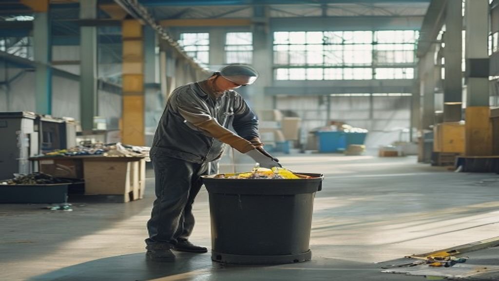 Tempat sampah modern berwarna hitam tersedia untuk jual di Indonesia, ideal untuk rumah dan kantor.