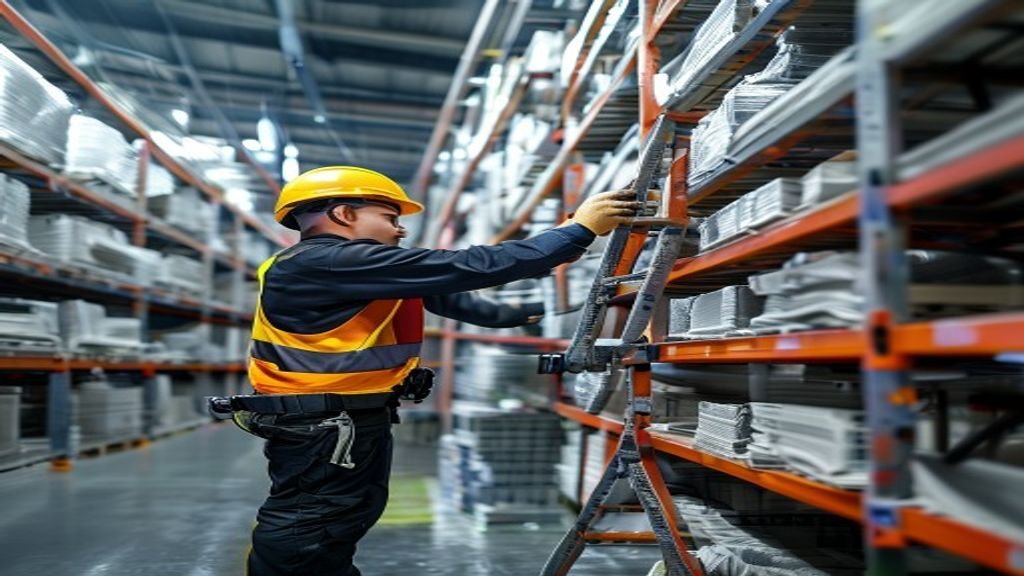 Tangga lipat Dalton dengan rangka baja kuat, 6 tingkat, mudah dibawa dan cocok untuk pekerjaan tinggi