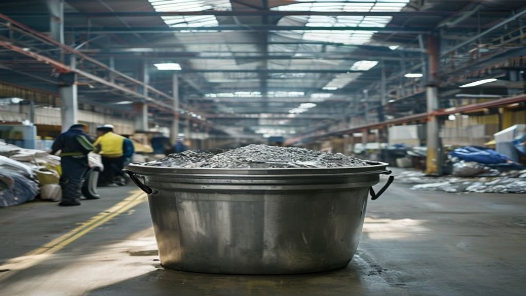 Tempat sampah industri Surabaya dengan desain tahan lama, memudahkan pengelolaan limbah di area pabrik