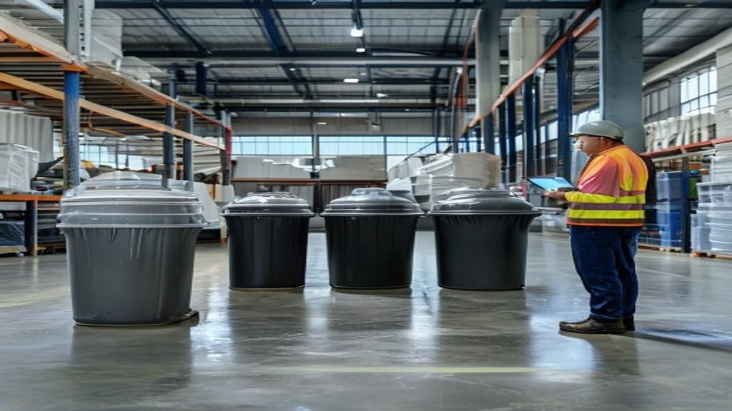 Tempat sampah industri di Surabaya, solusi pengelolaan limbah yang efisien dan ramah lingkungan.